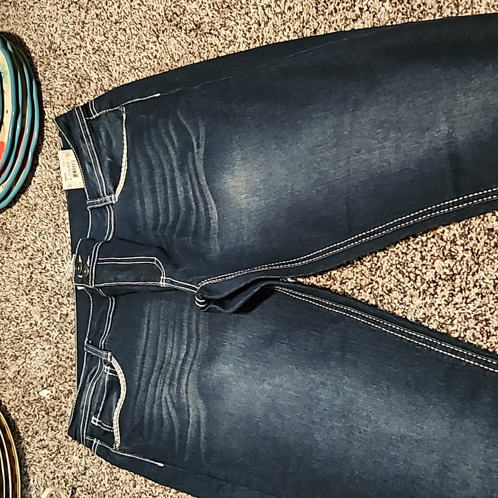 Mudd girl blue jeans. New with tag. Size 18 1/2 adjustable waist. Skinny